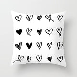 Stylish Black and White Decorative Pillowcases